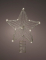 Cimier étoile avec led 25 cm dorée à paillettes