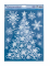 Décoration pour vitres 24 x 41 cm sapin et renne
