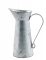 Cruche à lait en zinc avec poignée 18 cm vintage champêtre