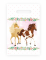8 sacs cadeaux joli cheval 23 x 16 cm anniversaire équitation