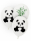 8 ballons en latex panda 25 cm décoration anniversaire
