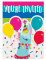 8 cartons d'invitations lama 21 x 11 cm avec enveloppes