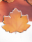 Vue de dessus des assiettes en carton feuille d automne