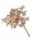 6 branches d'eucalyptus rose gold givré 23 cm à paillettes