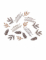 100 confettis merry christmas blush rose gold et marron
