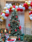 Mise en situation de l arche de 80 ballons tradi chic pour décoration de Noël