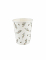 8 gobelets tradi chic 255 ml en carton feuilles vert de gris