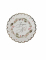 8 Assiettes en carton festonnée dorées Tradi Chic 23 cm