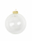 Boule de noël transparente personnalisable 8 x 9,5 cm à suspendre