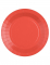 10 grandes assiettes en carton rouge jetables 22,5 cm