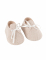 2 contenants en forme de chaussures bébé 8,5 x 4,5 cm effet lin