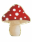 16 Serviettes en papier champignon rouge et blanc 29 x 32 cm