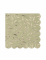 20 Serviettes à cocktail en papier festonnées vert sauge et or 24 x 24 cm