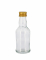 Mignonnette verre transparent et bouchon en métal doré 50ml