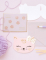 Vue d ensemble des cartes et enveloppes des invitations chatons