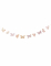 Guirlande papillon papier rose pastel 10 cm x 1,5 m ambiance féerique