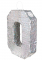 Piñata holographique argent chiffre 0, 40 x 28 x 8 cm pour fête