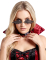 Lunettes chauve-souris noires adulte