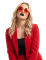 Lunettes gouttes de sang rouges adulte