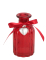Vase verre rouge deco ruban coeur 10,5cm