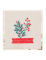 10 serviettes houx de noël 33 x 33 cm bordure dorée