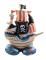 Ballon aluminium bateau pirate à poser 81 cm autoportant