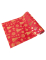 Chemin de table en velours rouge sapin doré 3m pour Noël