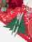 Mise en situation avec couverts du sapin porte-couverts en feutrine pour décoration de table vert