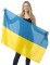 Drapeau Ukraine en tissu 150 x 90 cm