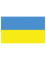 Vue d ensemble du drapeau en tissu Ukraine