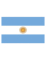 Vue de face du drapeau Argentine