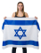 Drapeau Israël en tissu 150 x 90 cm