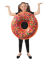 Vue de face du déguisement de donut pour enfant