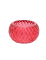Bougeoir en verre rouge 7,5 x 4 cm
