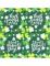 Vue dépliée des serviettes Saint Patrick