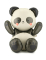 Ballon aluminium Panda 68 x 72 cm