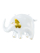 Ballon aluminium Elephant blanc 83 x 58 cm