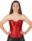 Corset rouge à laçage femme