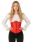 Corset court rouge femme