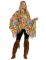 Poncho peace and love adulte