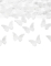 Gros plan sur les confettis papillons blancs du canon à confettis papillons pour fête