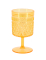 Verre à pied plastique orange 270 ml