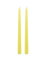 2 Bougies chandelles jaune 25 cm