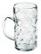 Chope à bière plastique transparente 50 cl