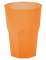 Gobelet plastique givré orange 42 cl