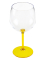 Verre ballon cocktail plastique jaune 58,2 cl