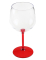 Verre ballon cocktail plastique rouge 58,2 cl