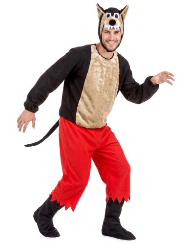 Déguisement grand loup adulte