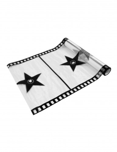 Chemin de table organza blanc cinéma pellicule 28 cm x 5 m