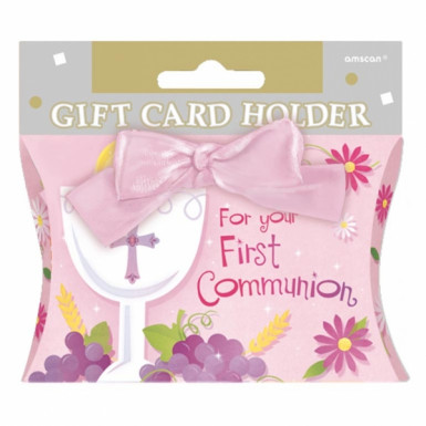 Pochette cadeau communion fille 8 x 14 cm